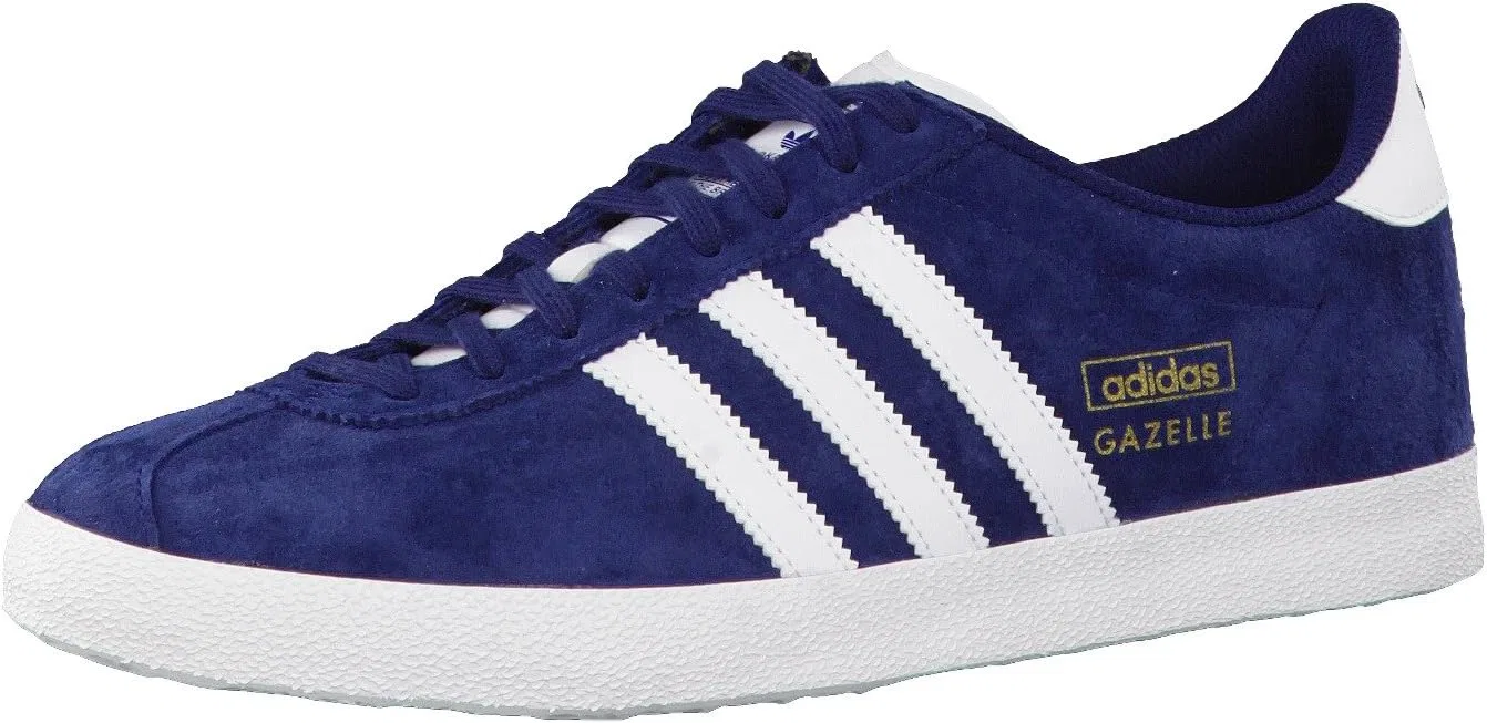 Мужские кроссовки Adidas Gazelle OG, белый/синий/золотой