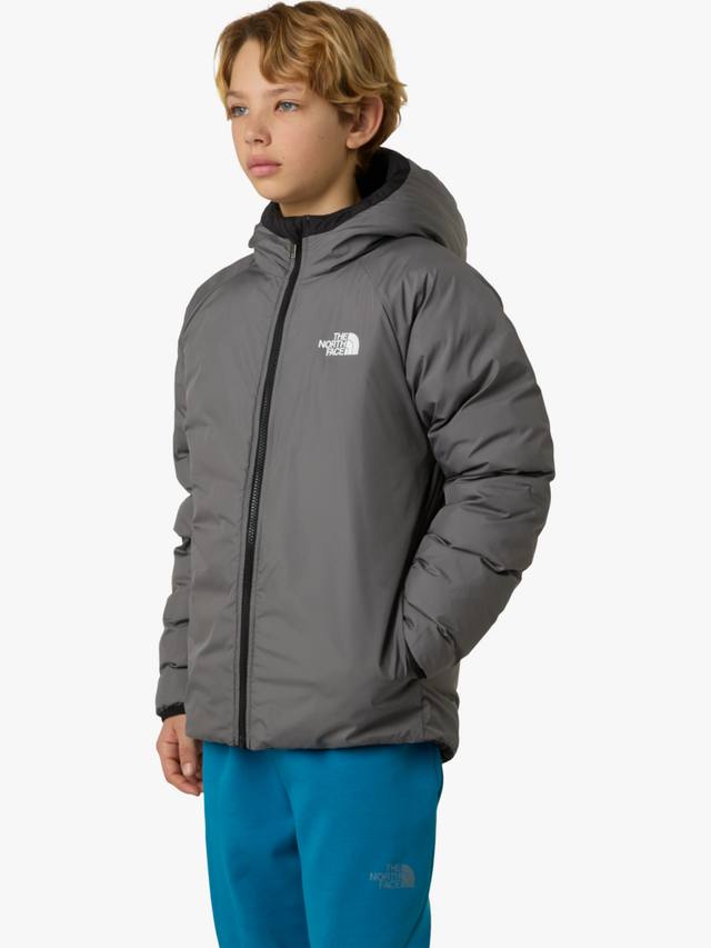 Детская двусторонняя куртка с капюшоном Perrito The North Face, Black/Pearl — фото 2