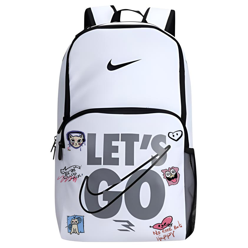 

Nike Полиэстеровый рюкзак унисекс белый, Graffiti Cat