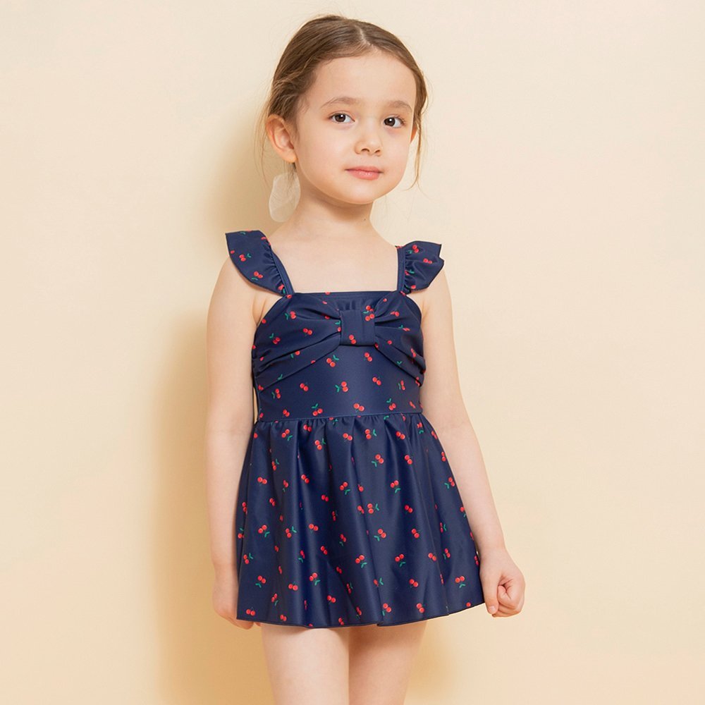 Платье с принтом по всей поверхности, украшенное лентами Branshes, Navy blue
