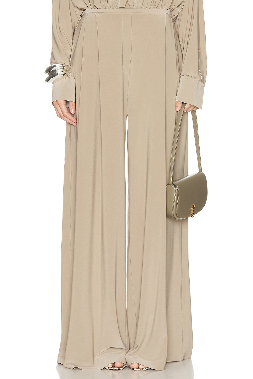 

Pleated Брюки Norma Kamali, Elm