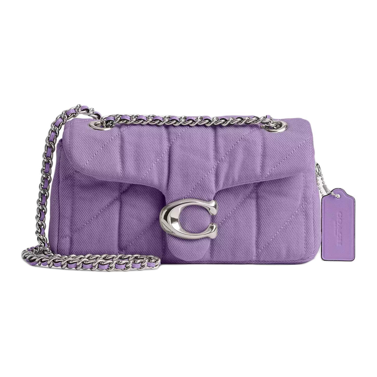 

COACH Сумка через плечо Tabby Quilting Denim, кросс-боди Trumpets Women's Purple