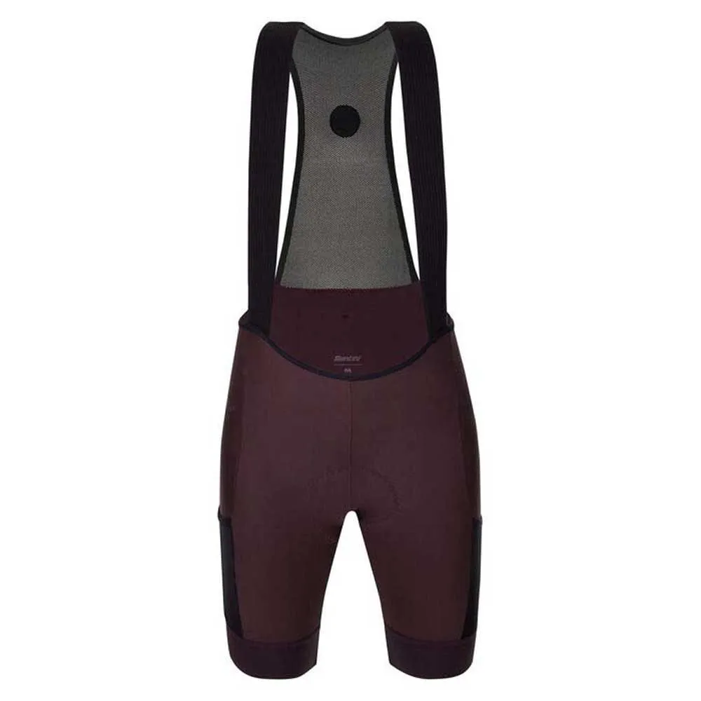 

Шорты с нагрудником Santini 3M Gravel, красный