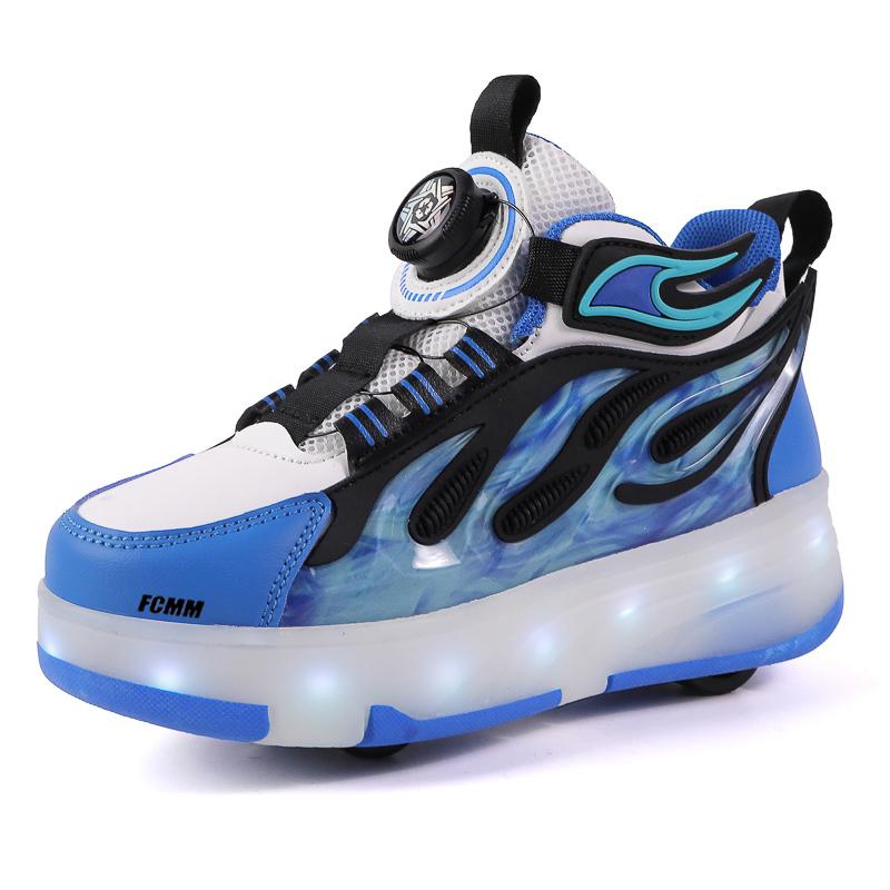 

Износостойкие дышащие повседневные кроссовки средней высоты для детей FCMM, синий