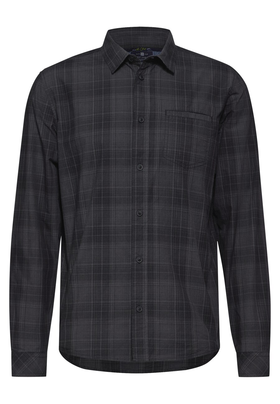 

Рубашка обычного кроя на пуговицах Street One MEN, цвет Grey/Black