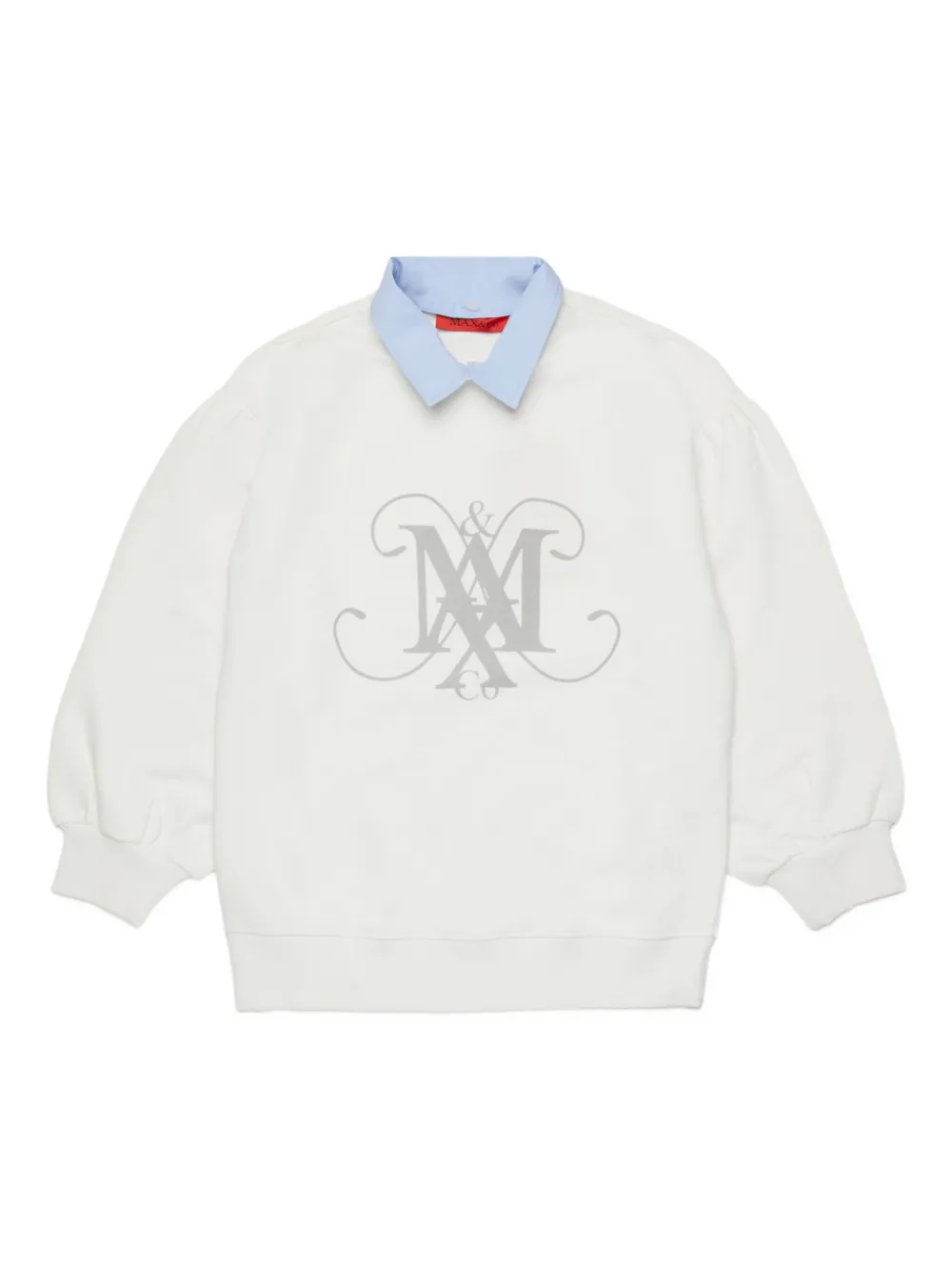 

Толстовка с логотипом MAX&Co. Kids, белый