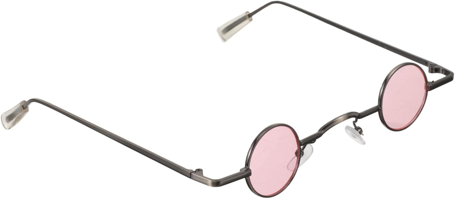 

Солнцезащитные очки Garneck маленькие круглые — креативные декоративные очки для пляжа и вечеринок — идеально подходят для мужчин и женщин. Круглые и компактные, идеально подходят для лета. Розовые, Pink