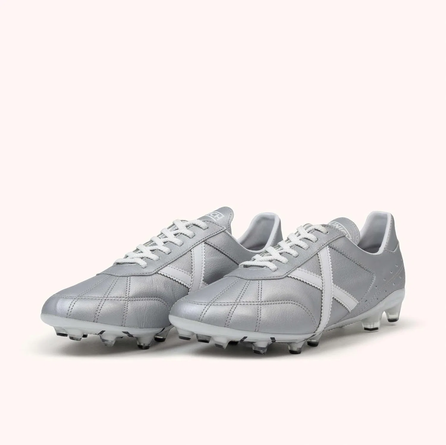 Кроссовки Munich Unisex Estadio Fg13 03, Silver — фото 4