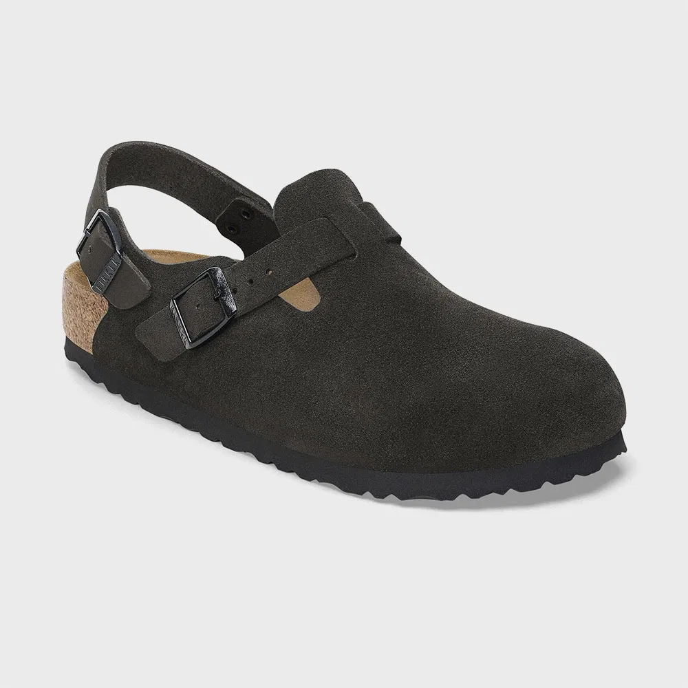 Мужские замшевые мюли Tokio Suede Leather чёрные от Birkenstock