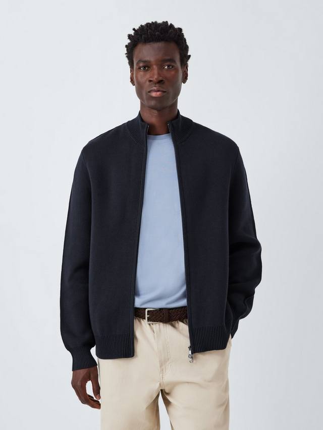 

Миланский джемпер из хлопка с застежкой-молнией спереди Kin, Dark Sapphire