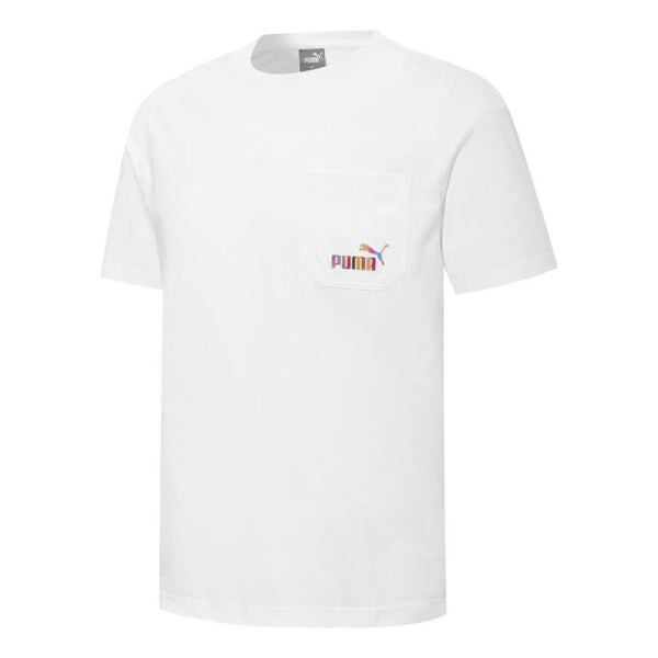 

Футболка skb pocket logo tee 'white' Puma, белый