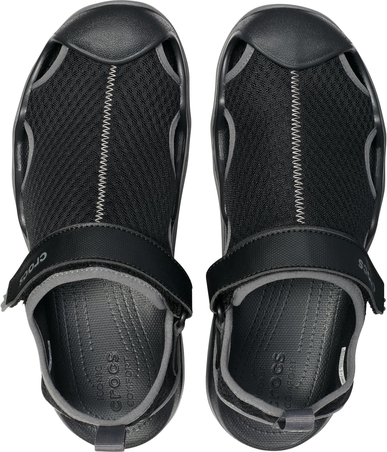 Мужские сандалии Crocs Swiftwater Mesh, черный — фото 4