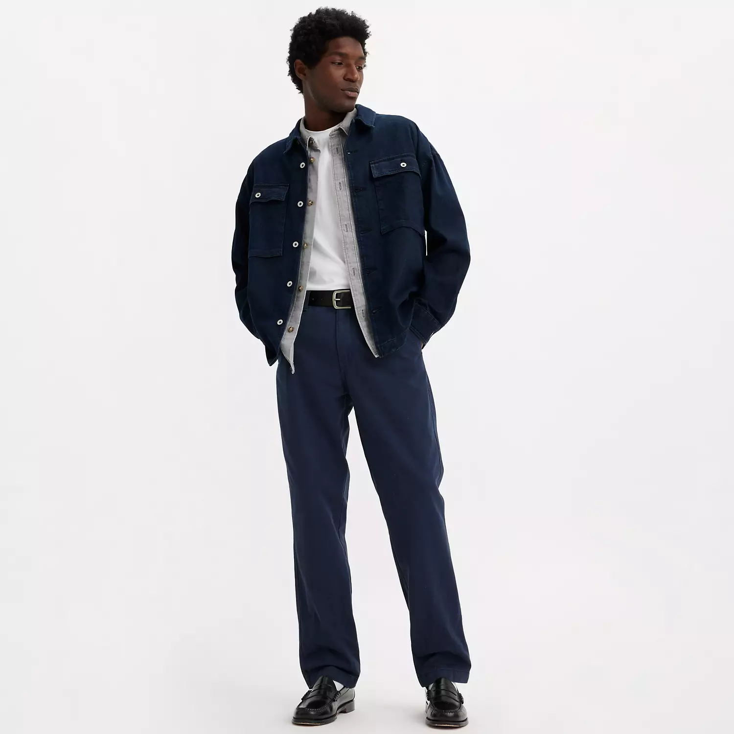 

Аутентичные мужские брюки прямого кроя Levi's xx Chino, синий