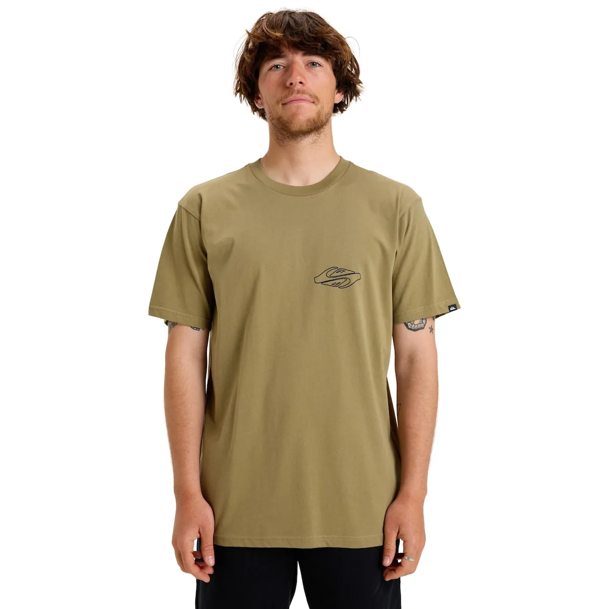 

Мужская футболка Ev Ripple Font Quiksilver, бежевый
