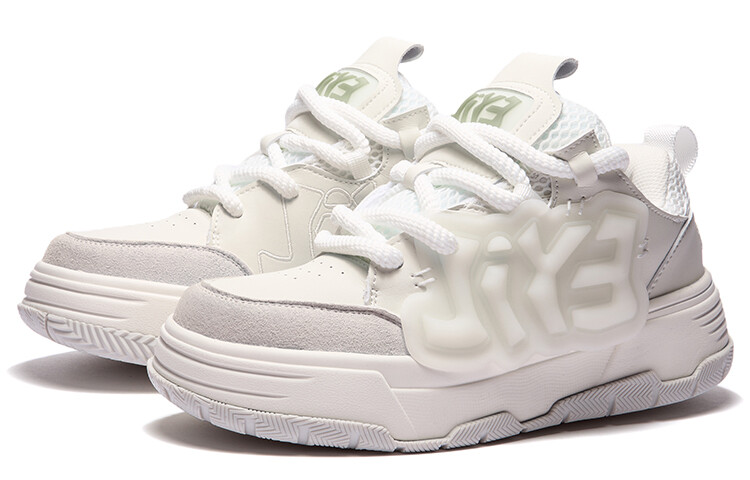 

Кроссовки JIYE set also Skateboarding Shoes Unisex Low-top White/gray, белый
