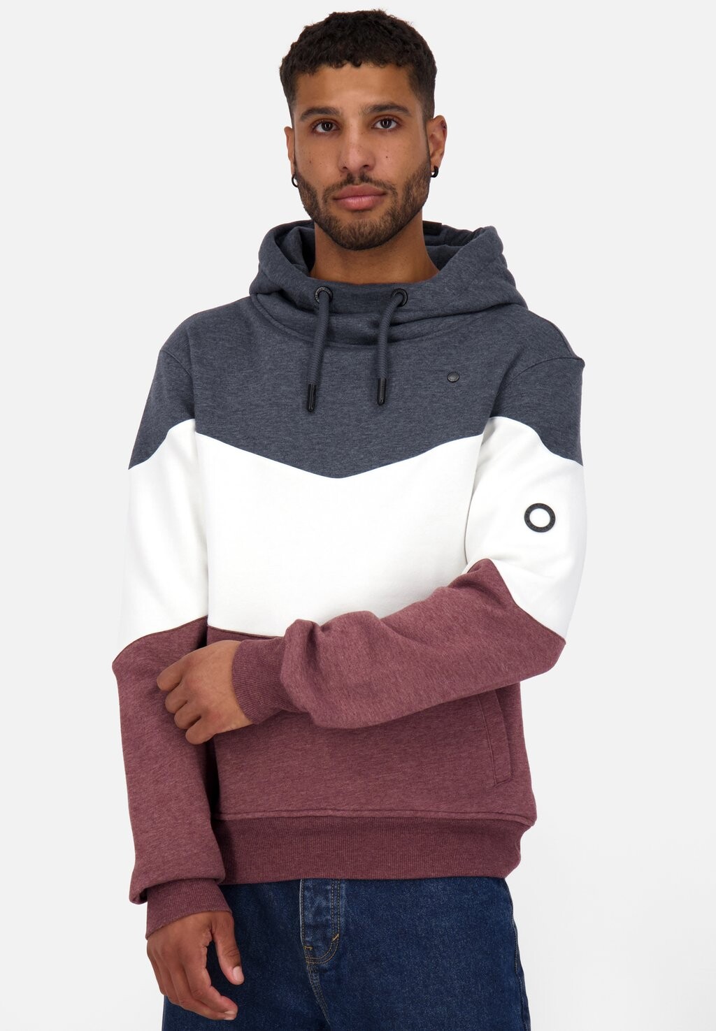 

Толстовка Silvio alife & kickin, цвет dark cherry melange