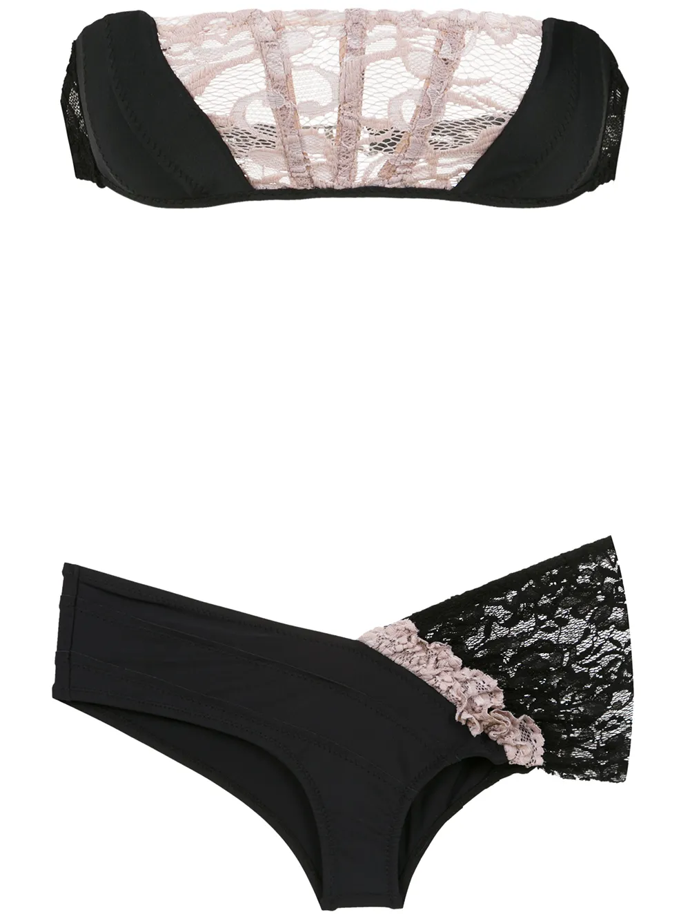 

Sleeveless lace bikini Amir Slama, черный
