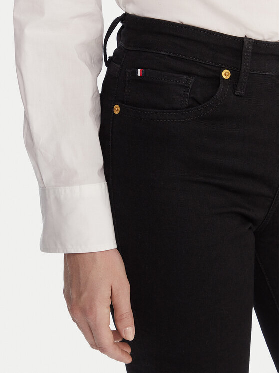 Джинсы slim fit WW0WW46720 Tommy Hilfiger, черный — фото 4