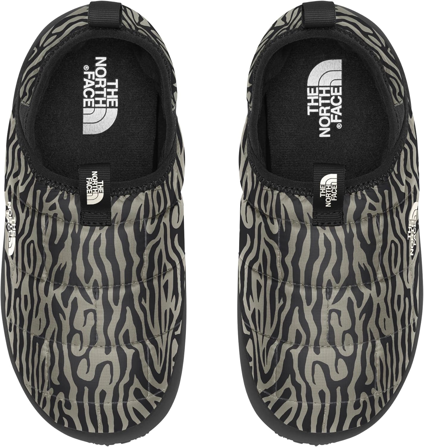 Детские утепленные кроссовки North Face Thermoball Insulated Traction Mule II The North Face, черный/серый — фото 2