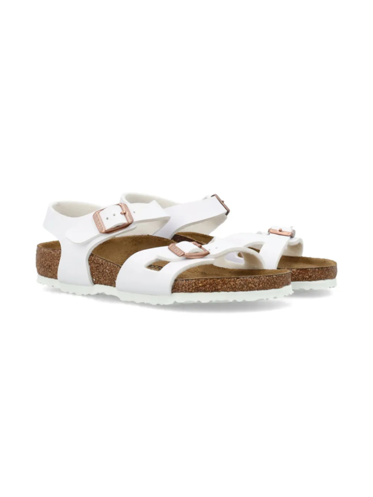 

Сандалии кожаные Birkenstock Kids Rio, белый