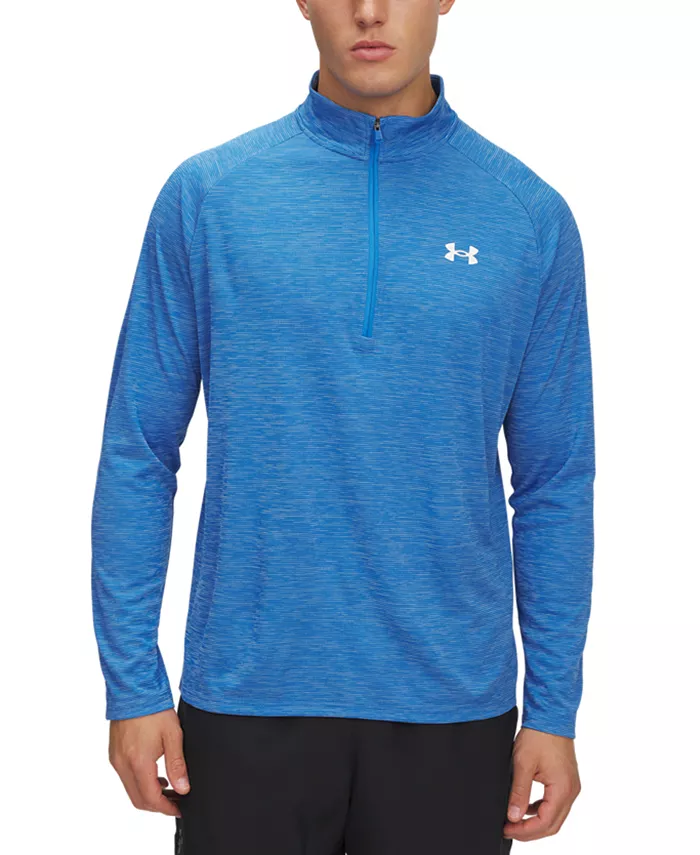 

Мужской производительный свитшот UA Tech Space-Dyed с полузастежкой Under Armour, синий