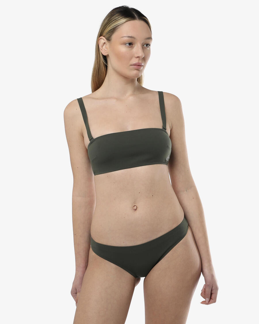 

JAKED Верх женского синтетического купальника цвета милитари-зеленый для плавания