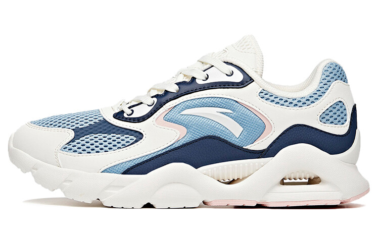 

Кроссовки женские с низким верхом цвета слоновой кости / космический серый Anta