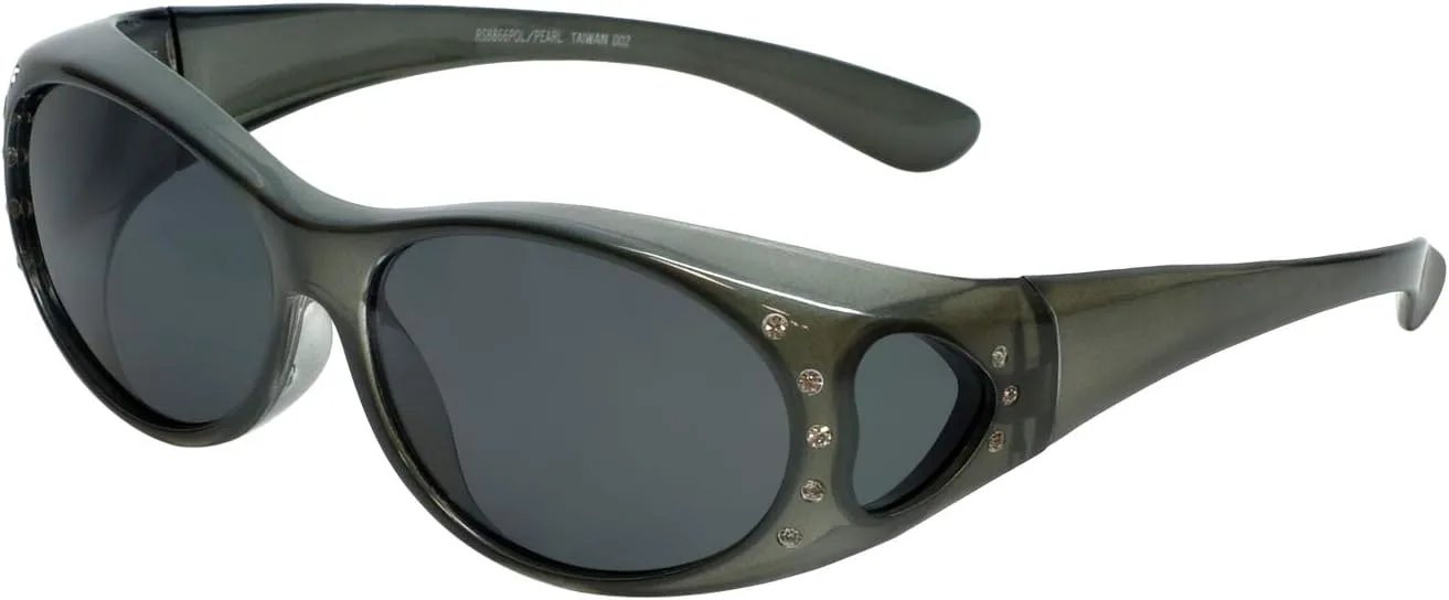

Солнцезащитные очки Calabria RS8866POL-PEARL с поляризацией, надеваемые поверх очков с диоптриями, модные женские солнцезащитные очки с защитой от УФ-излучения, Grey