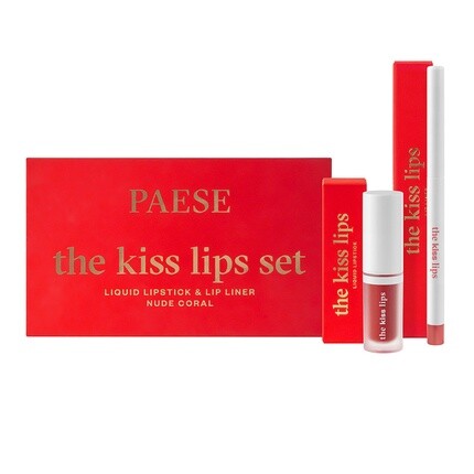 

Помада для губ The Kiss Lips, оттенок 02 Nude Coral - 34 мл Paeseset