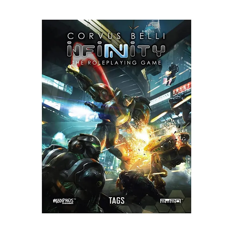 

Infinity RPG - Tags, Infinity RPG (Modiphius Entertainment), мягкая обложка