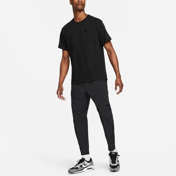 Футболка Nike Sportswear Logo T-Shirt 'Black', черный — фото 3