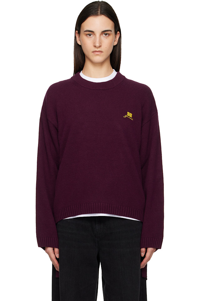 

Свитер из смешанной шерсти Ganni, Burgundy