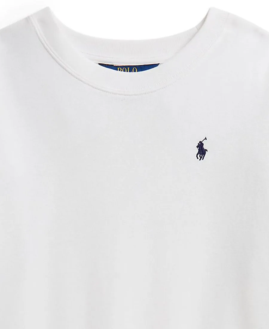 Детская толстовка с круглым вырезом и логотипом (7-16 лет) Polo Ralph Lauren, белый — фото 3