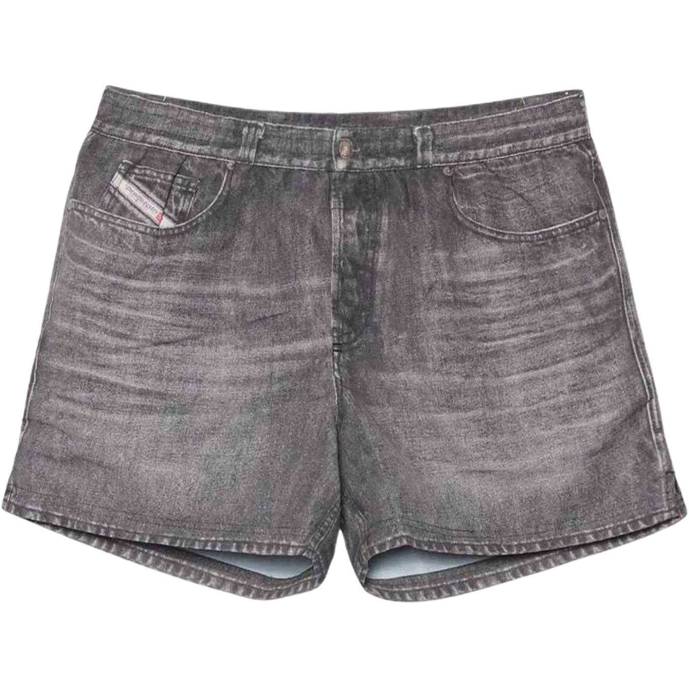 

Шорты для плавания Bmbx Ken 37 с принтом деним DIESEL, светло-серый