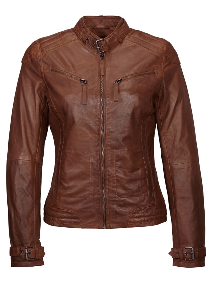 

Кожаная куртка Mustang Ryana, цвет oxblood