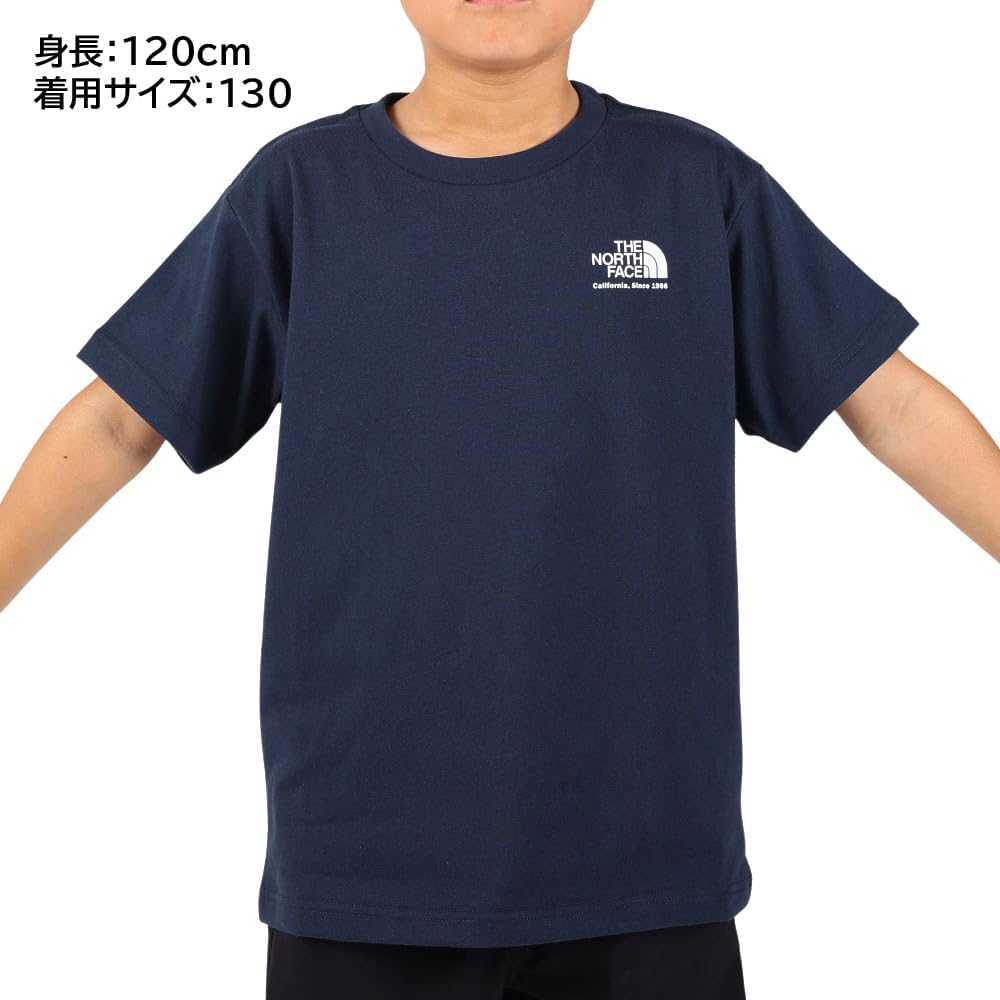 Детская футболка с коротким рукавом THE NORTH FACE с историческим логотипом (NTJ32356) унисекс, темно-синий — фото 2