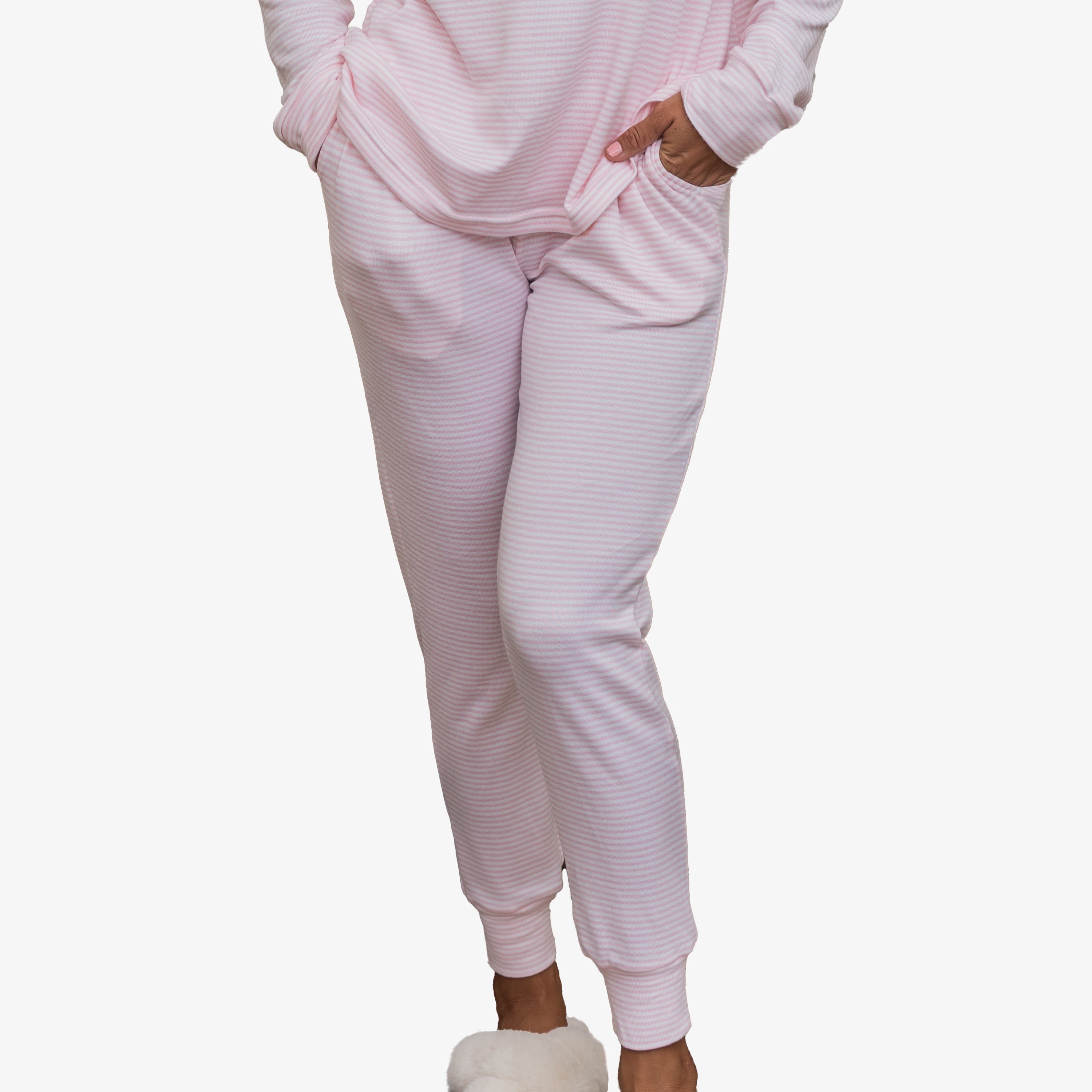 

Женские брюки Plus Extra Soft Lounge Calypsa, цвет pink stripes