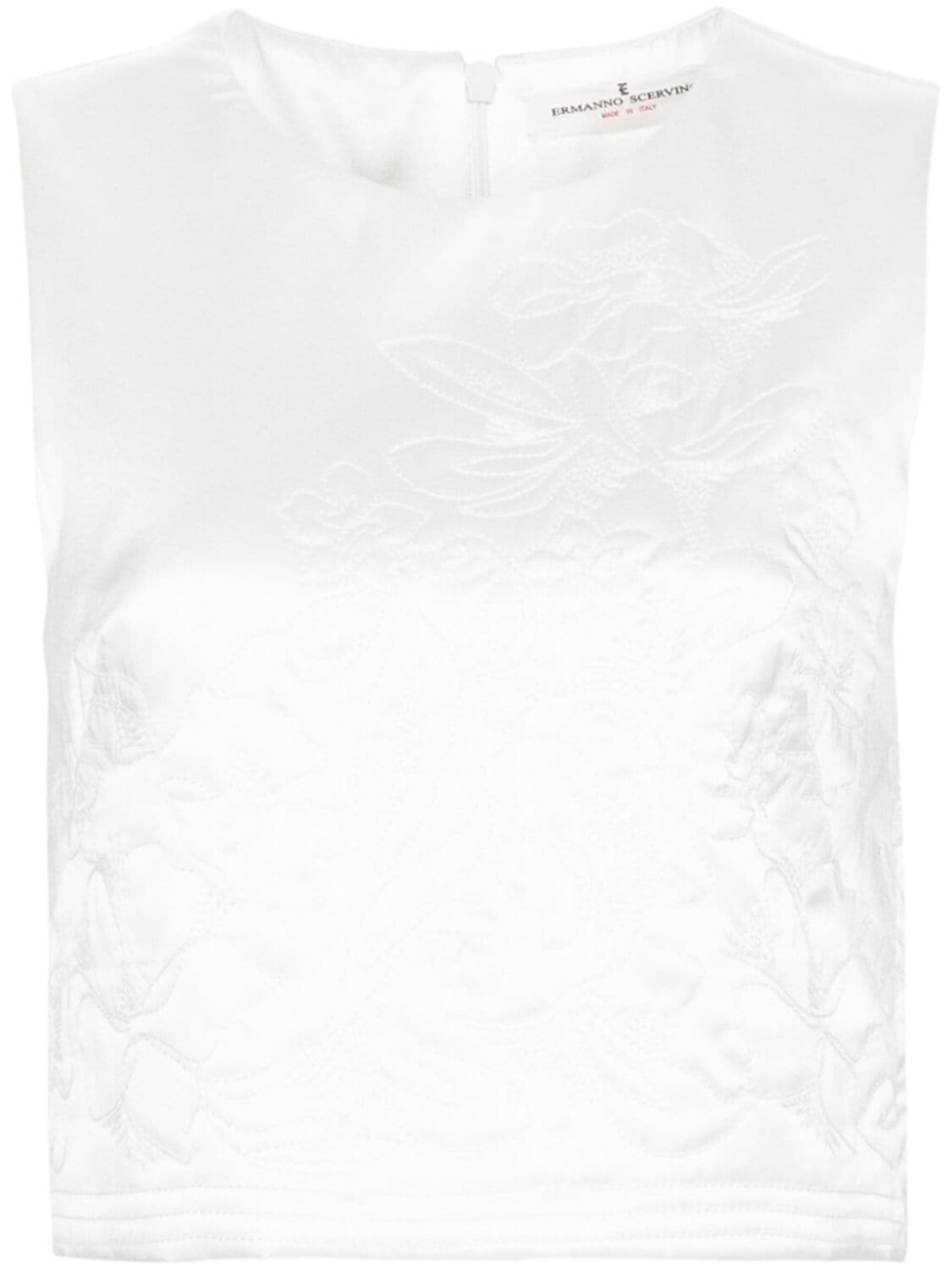 

Ermanno Scervino топ с цветочной вышивкой, нейтральный цвет