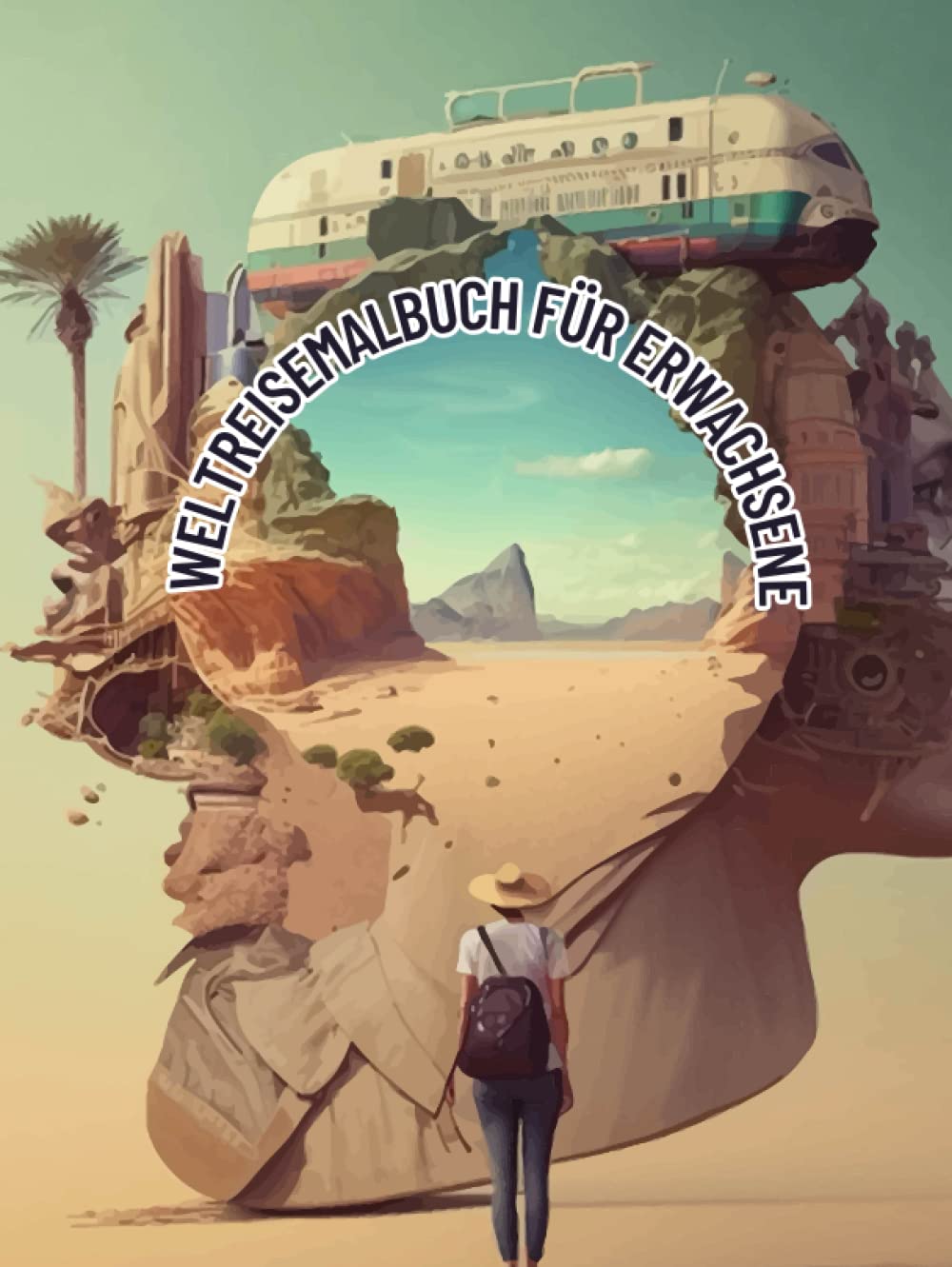 

Das Weltreise Malbuch für Erwachsene - Gehe auf deine malerische Weltreise / Entspannung / Sehenswürdigkeiten / Travel (German Edition) (Independently published)