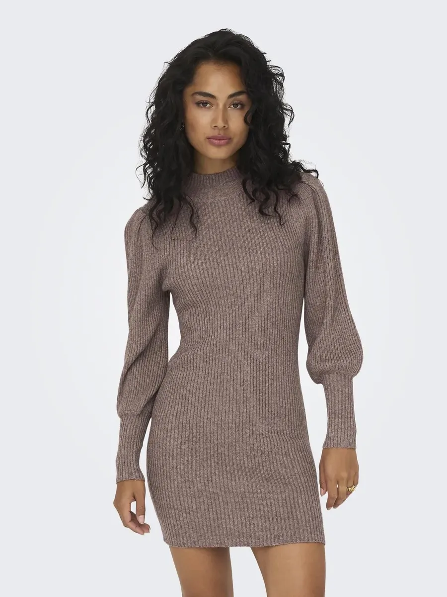 

Only трикотажное платье "ONLKATIA L/S DRESS KNT NOOS", коричневый