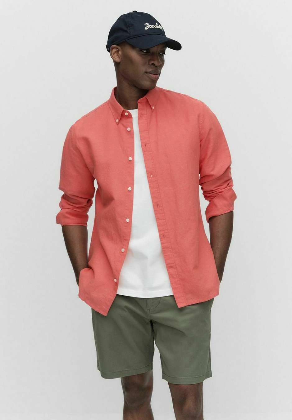 

Рубашка JONES CASUAL LINEN BONDELID, красный