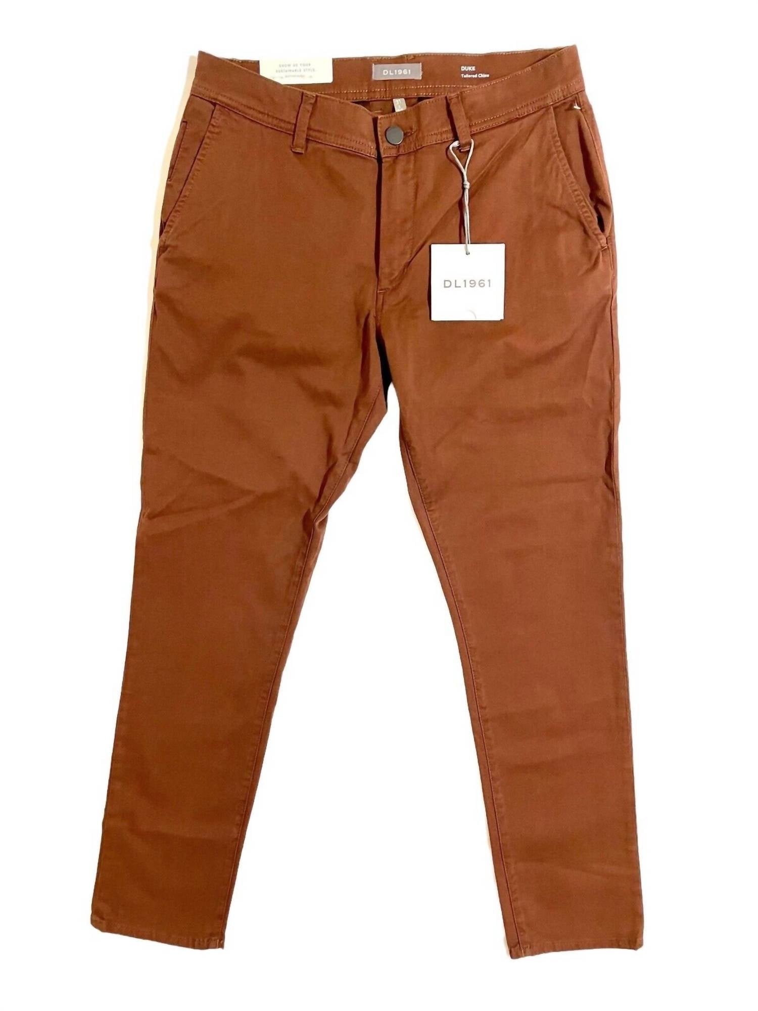 

Мужские брюки-чинос Duke Tailored в цвете Pinecone Brown DL1961 - Men's