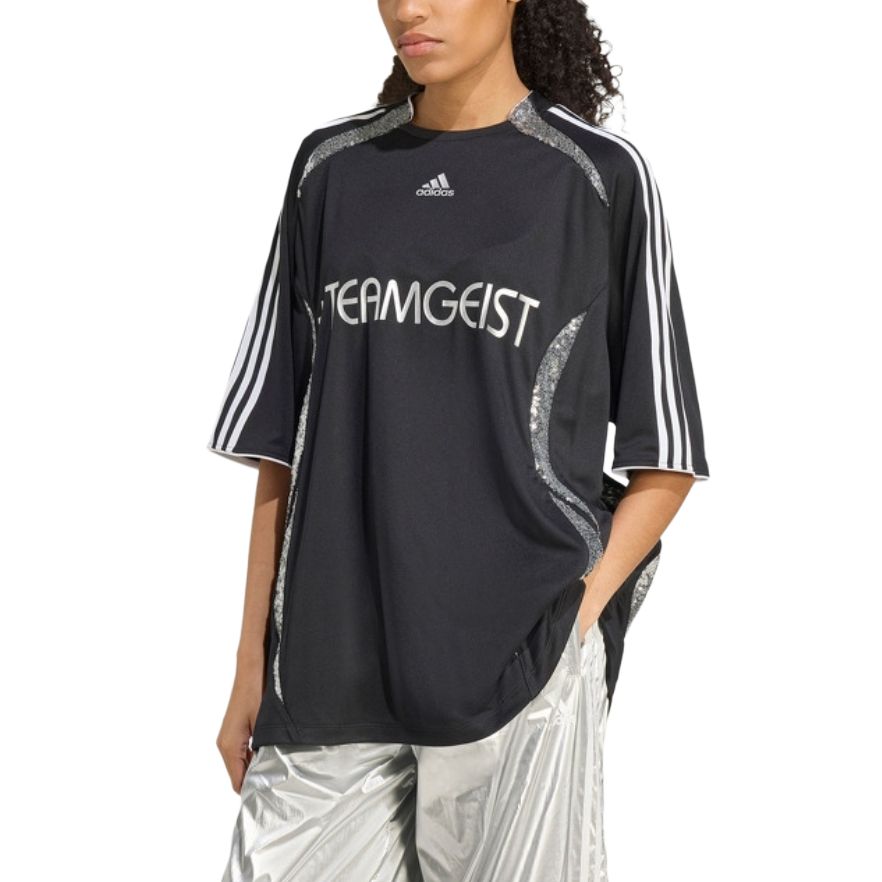 Футболка Teamgeist Sequin embellished Jersey Adidas, черный