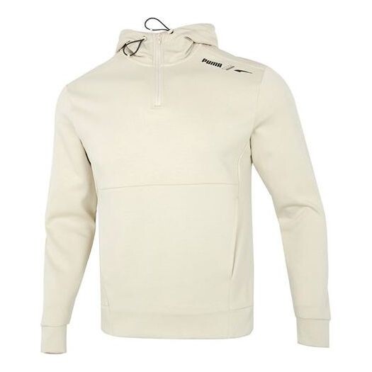 

Толстовка half zip sweatshirt 'white' Puma, белый
