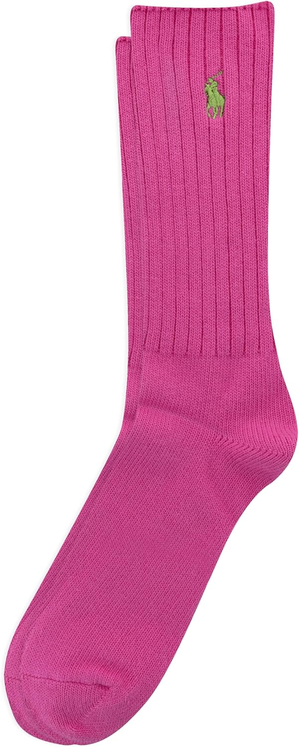 

POLO RALPH LAUREN мужские хлопковые ребристые носки, Bubblegum Pink