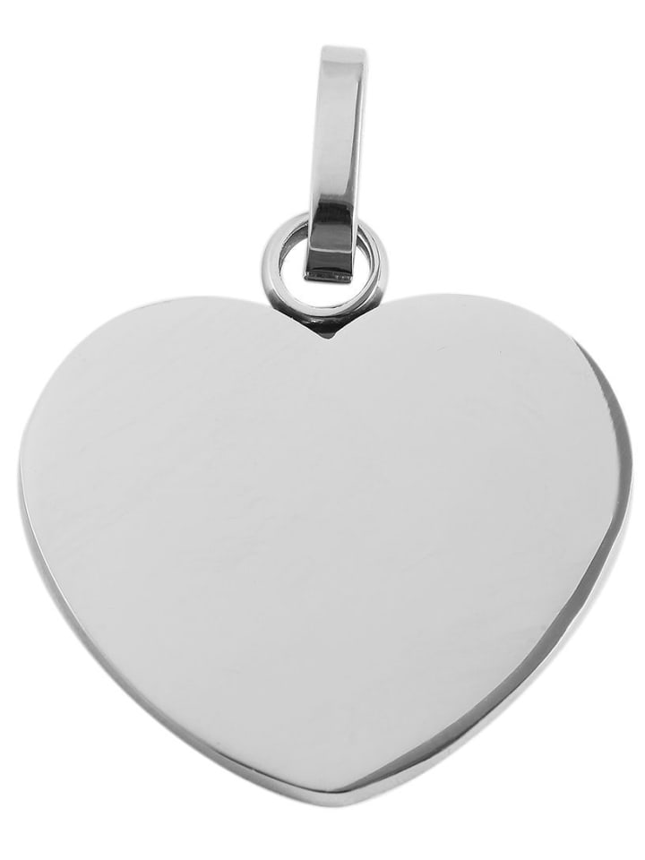 

Adeliás Женский кулон - кулон в форме сердца из нержавеющей стали серебристого цвета с гравировкой