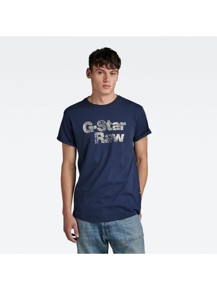 

Футболка в цвете сарто-синяя G-Star Raw