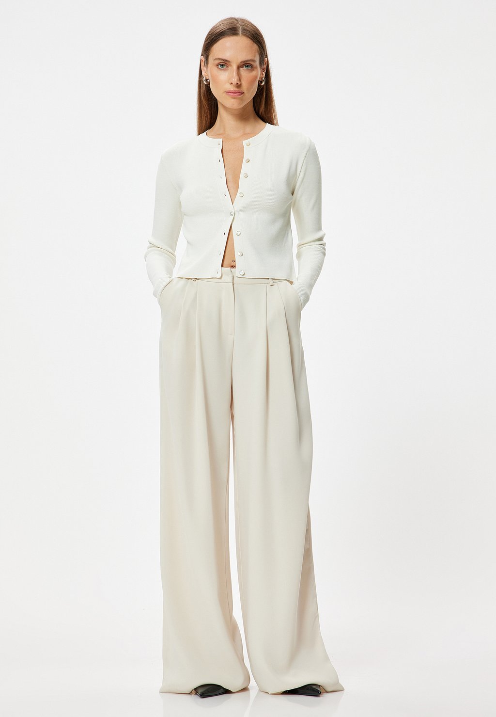 

Кардиган ROUND NECK Koton, белый