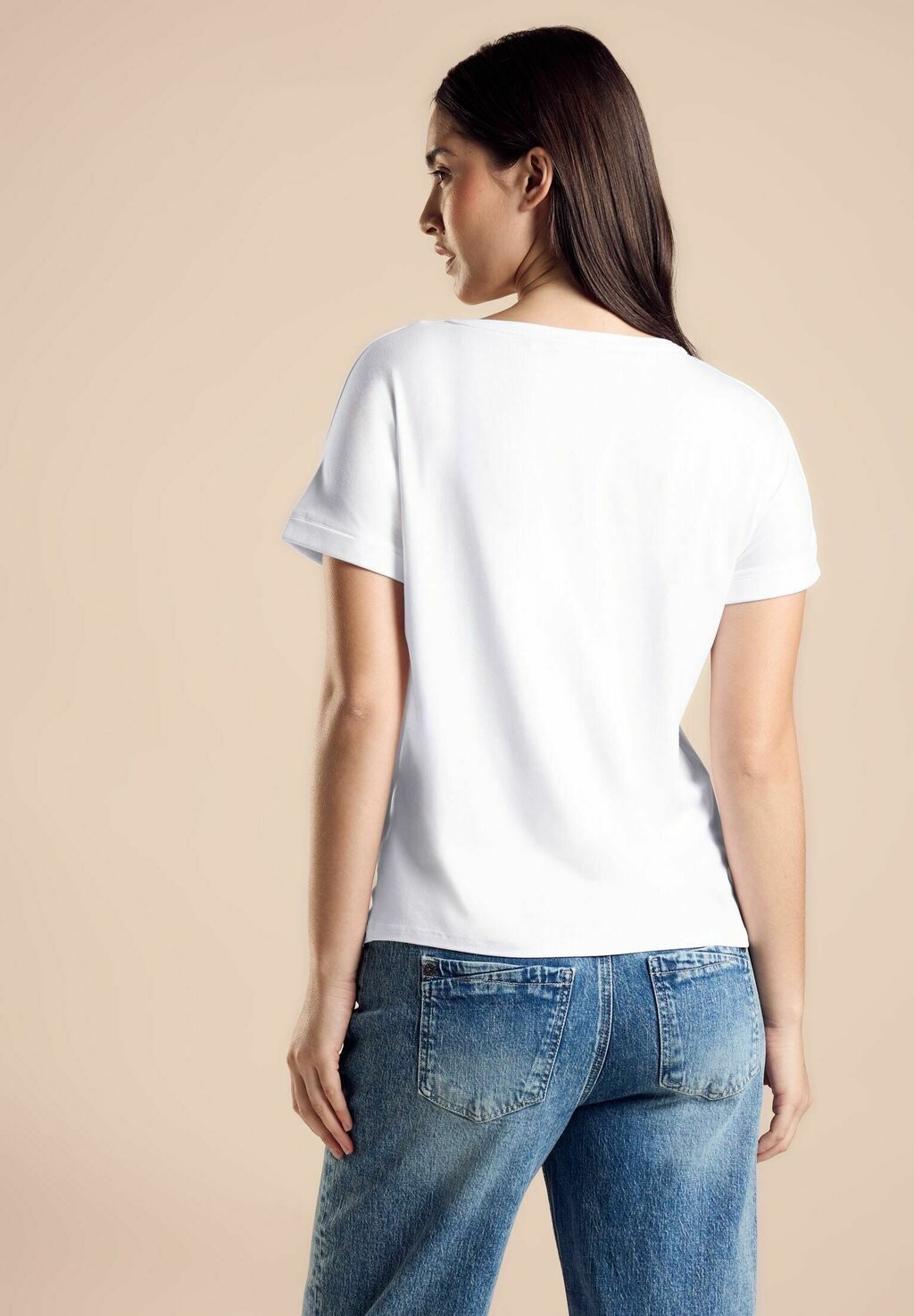 

Принт на футболке Street One, белый