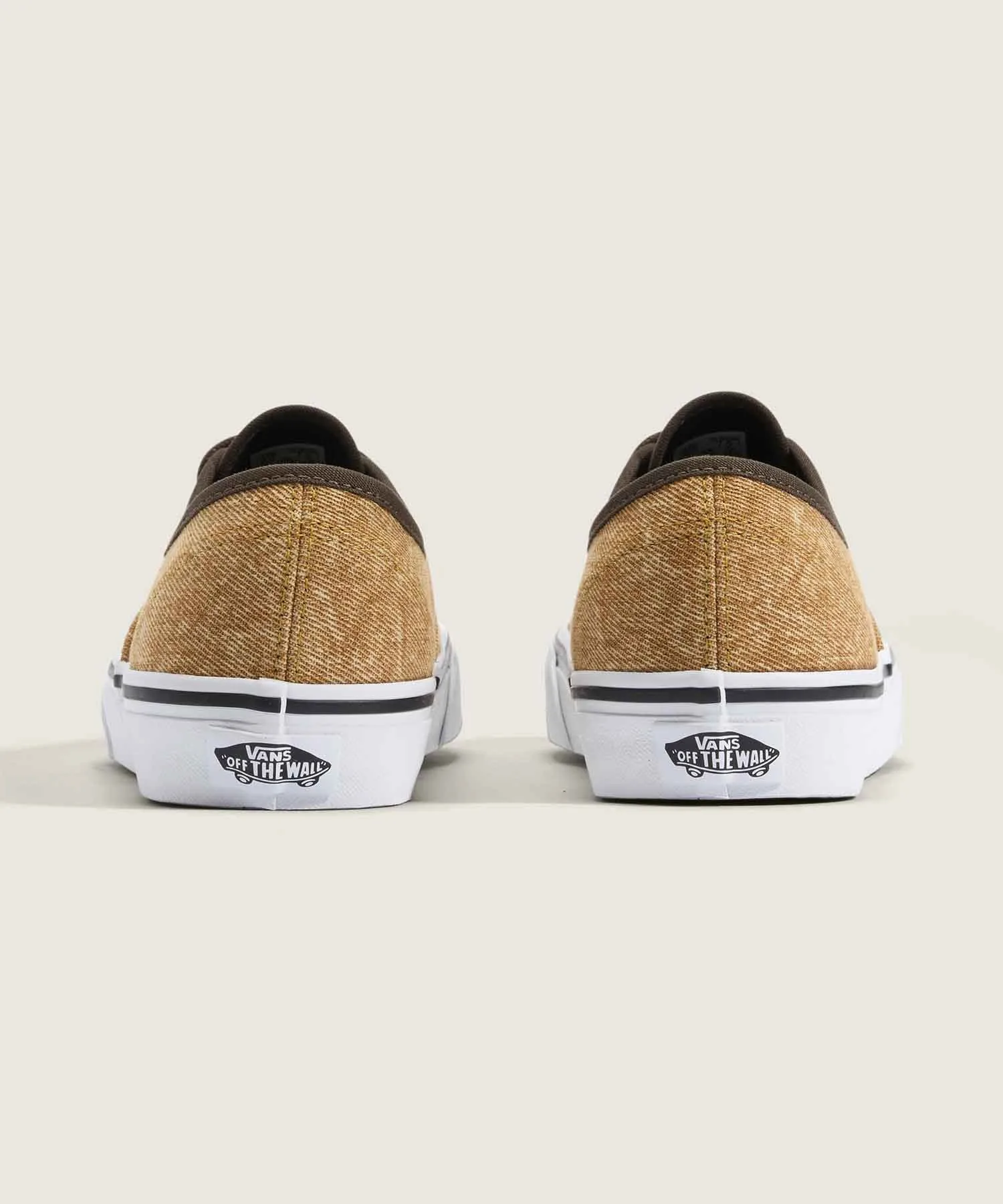 Унисекс кеды из канваса Authentic VANS хаки-коричневые — фото 4